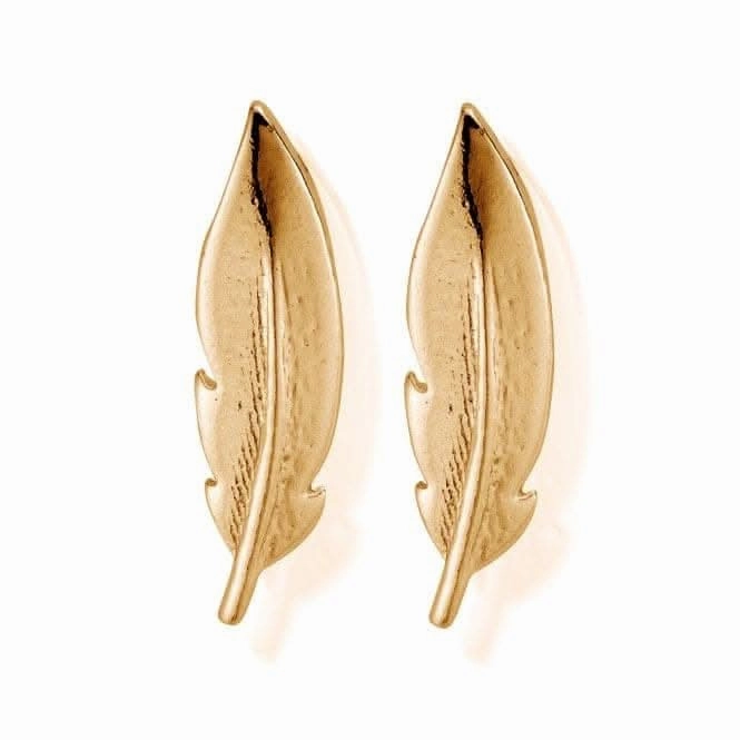 ChloBo 925 Sterling Silver Cuff Feather Earrings GEST1120