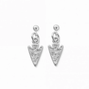 ChloBo Arrow Head Drop Earrings SEST4007 - Sterling Silver or Gold Plated