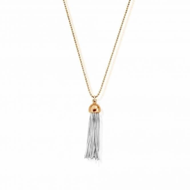 ChloBo Diamond Cut Chain With Gold Capped Tassel Pendant L2 GCDC2944