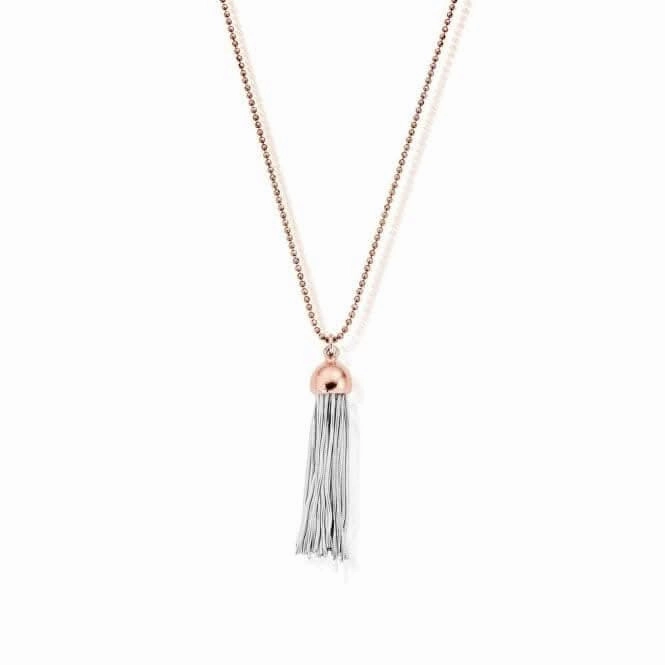 ChloBo Diamond Cut Chain With Rose Capped Tassel Pendant L2 RCDC2937