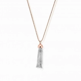 ChloBo Diamond Cut Chain With Rose Capped Tassel Pendant L2 RCDC2937