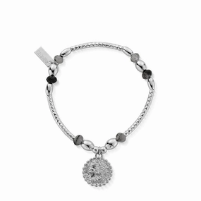 ChloBo Divine Goddess Black Rutilated Quartz Bracelet SBBRQHN3452