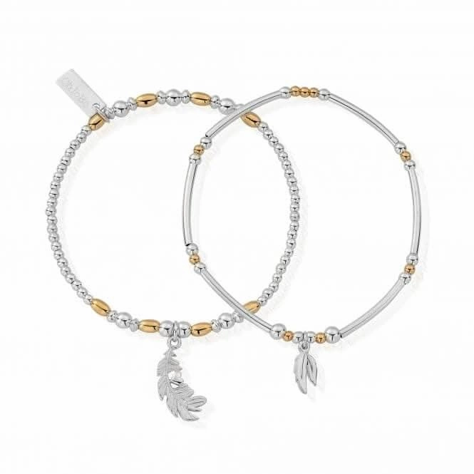 ChloBo Gold and Silver Strength and Courage Set Of 2 GMBSET596584
