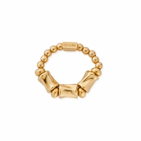 ChloBo Gold Chunky Twist Ring