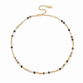 Chlobo Gold Plated Aura Strengthening Black Rutilated Quartz Necklace
