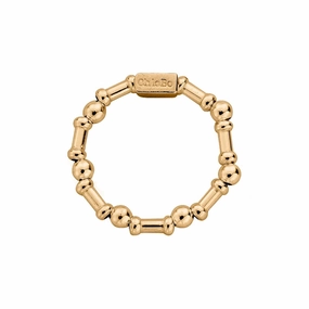 ChloBo Gold Plated Sterling Silver Rhythm of Water Stretch Ring