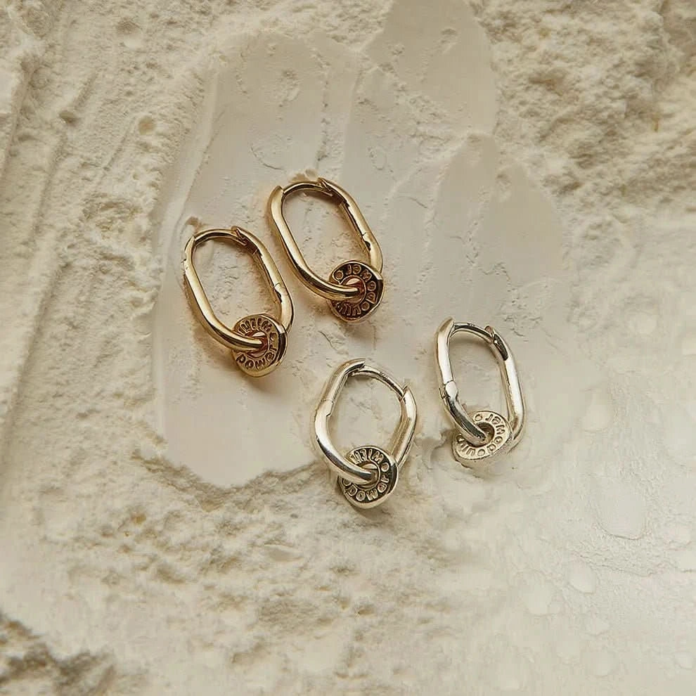 ChloBo Gold Power Within Oval Hoops GEH3461