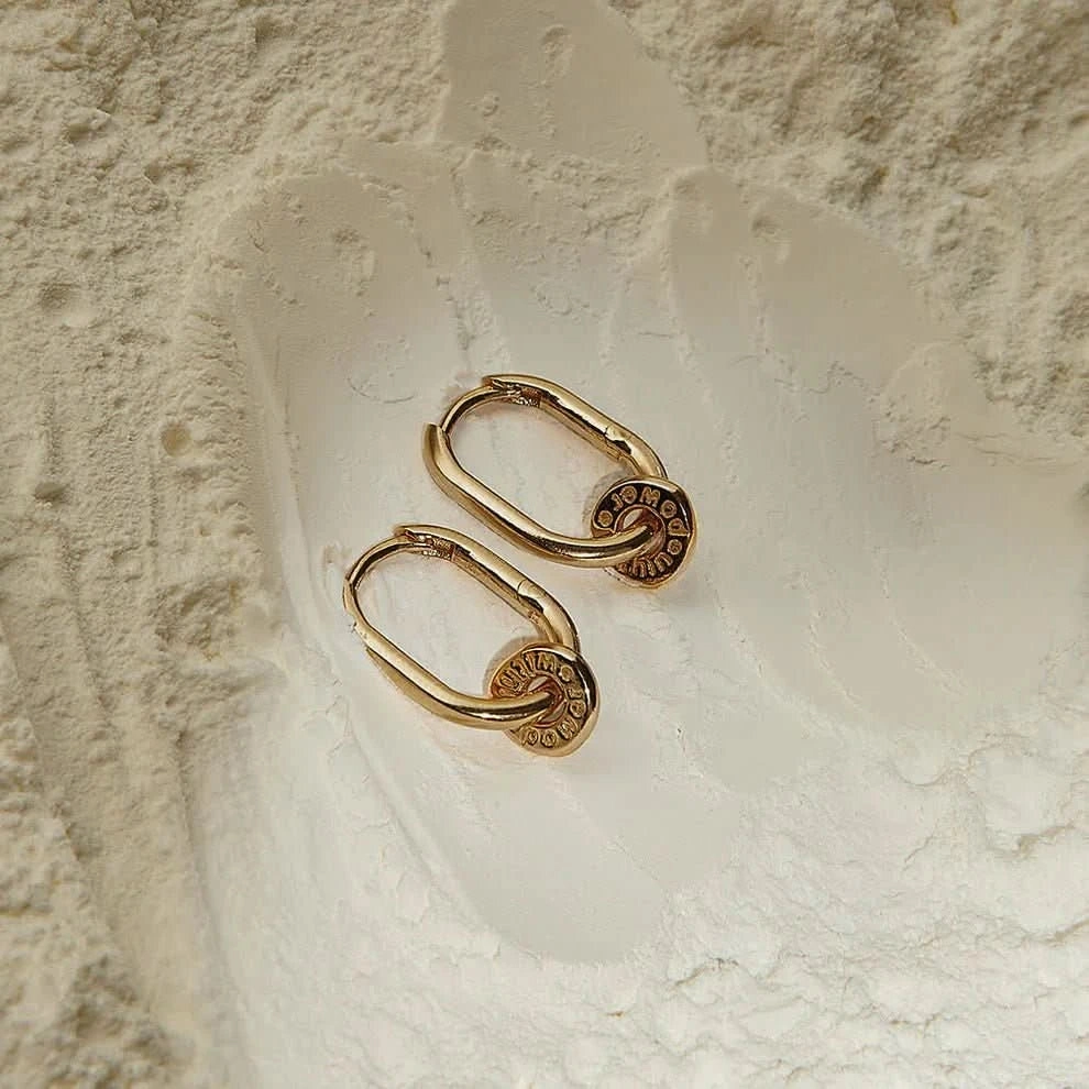 ChloBo Gold Power Within Oval Hoops GEH3461