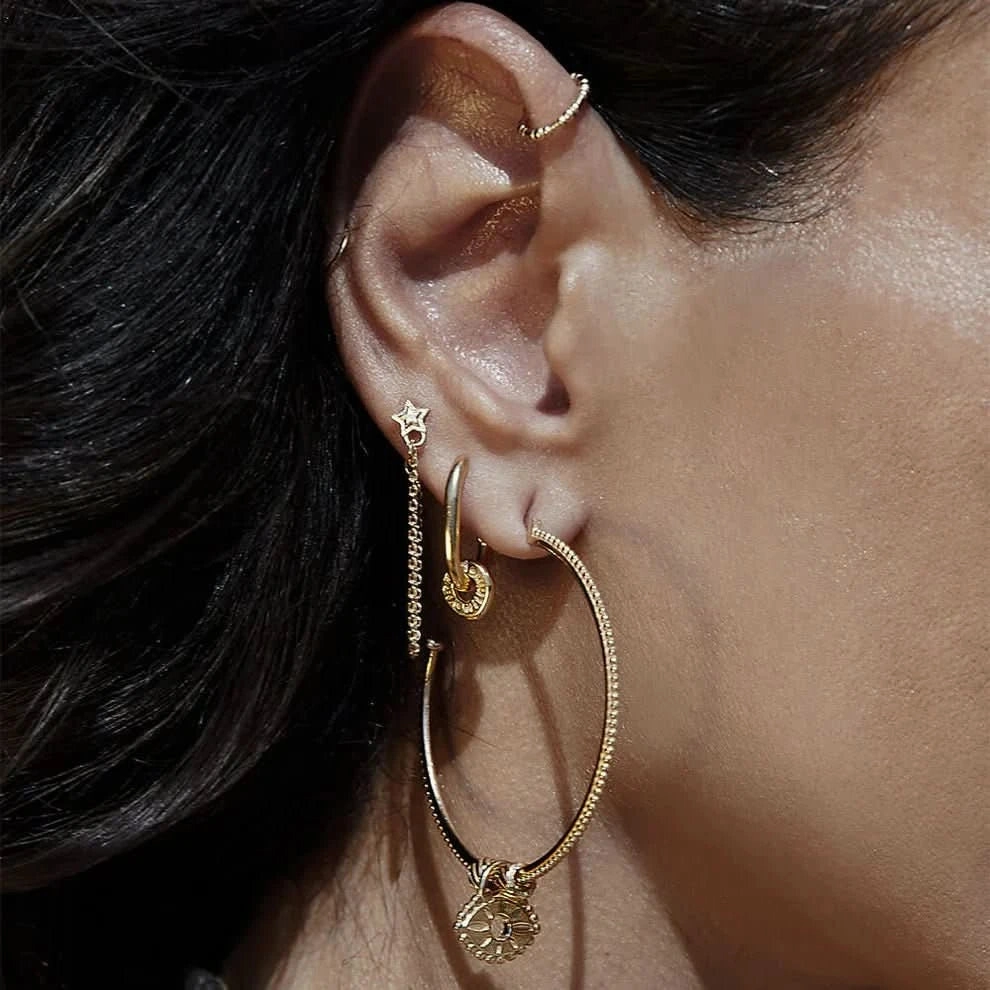 ChloBo Gold Power Within Oval Hoops GEH3461