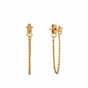 ChloBo Gold Radiant Essence Chain Stud Earrings GEDR3469