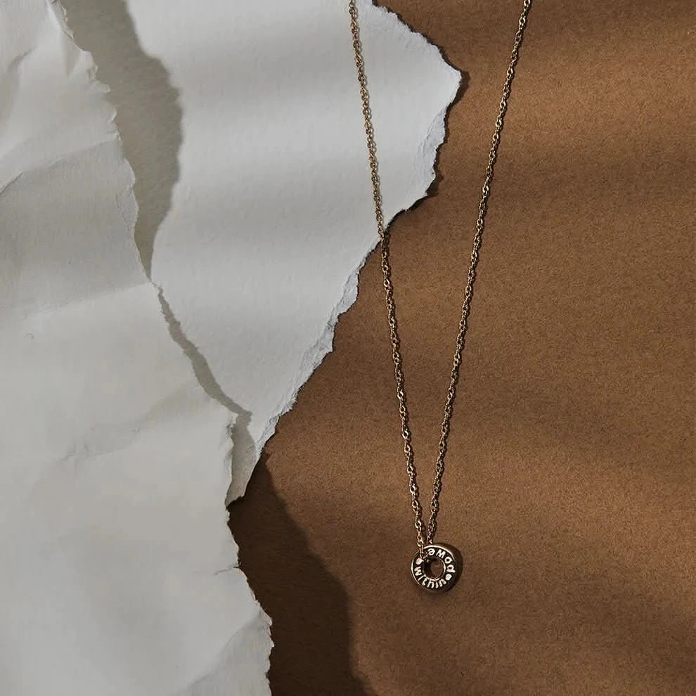ChloBo Gold Tiny Twisted Rope Chain Power Within Necklace GNTRC3461
