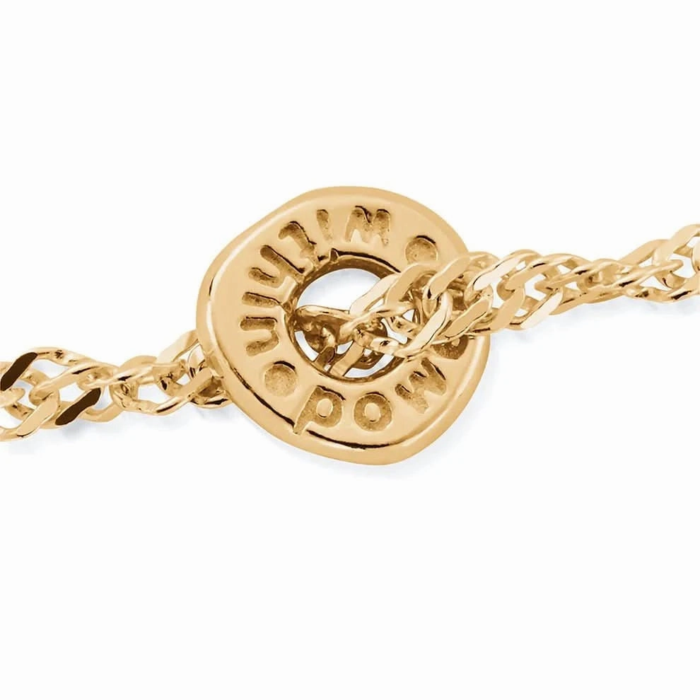 ChloBo Gold Twisted Rope Chain Power Within Bracelet GBTR3461