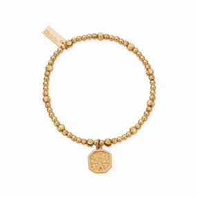 Chlobo Iconics Gold Plated Cute Sparkle Divine Connection Bracelet D