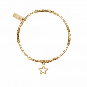 ChloBo Mini Noodle Cube Small Open Star Charm GBMNC1065