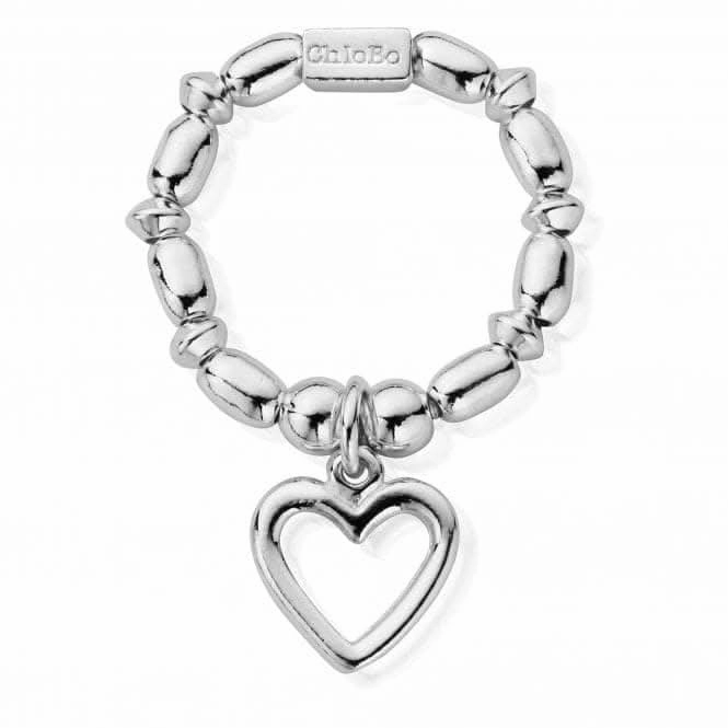 ChloBo Mini Rice Open Heart Ring