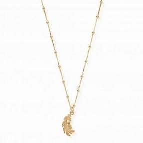 ChloBo Necklace with Feather Heart Pendant GNBB1078