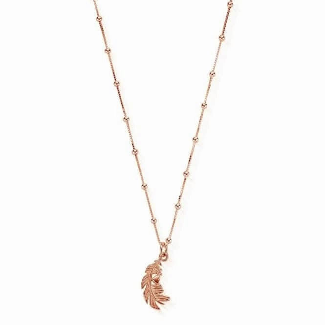 ChloBo Necklace with Feather Heart Pendant RNBB597
