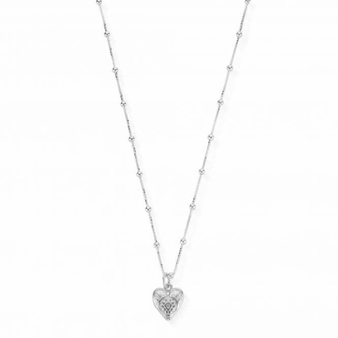 ChloBo Necklace with Patterned Heart Pendant SNBB691