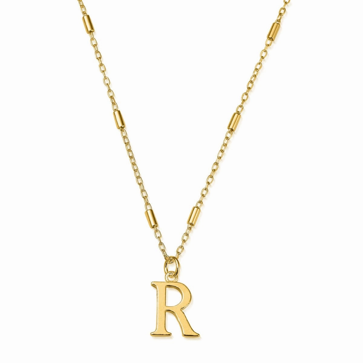 ChloBo Sterling Silver Gold Plated Initial Necklace R