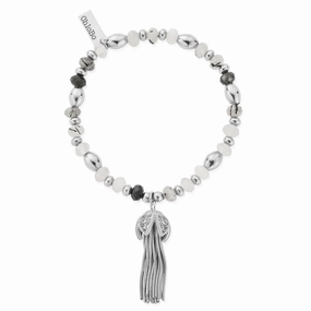 ChloBo Tassel Of Joy Black Rutilated Quartz Bracelet SBBRQO3454