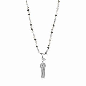 ChloBo Tassel Of Joy Black Rutilated Quartz Necklace SNBRQ3454
