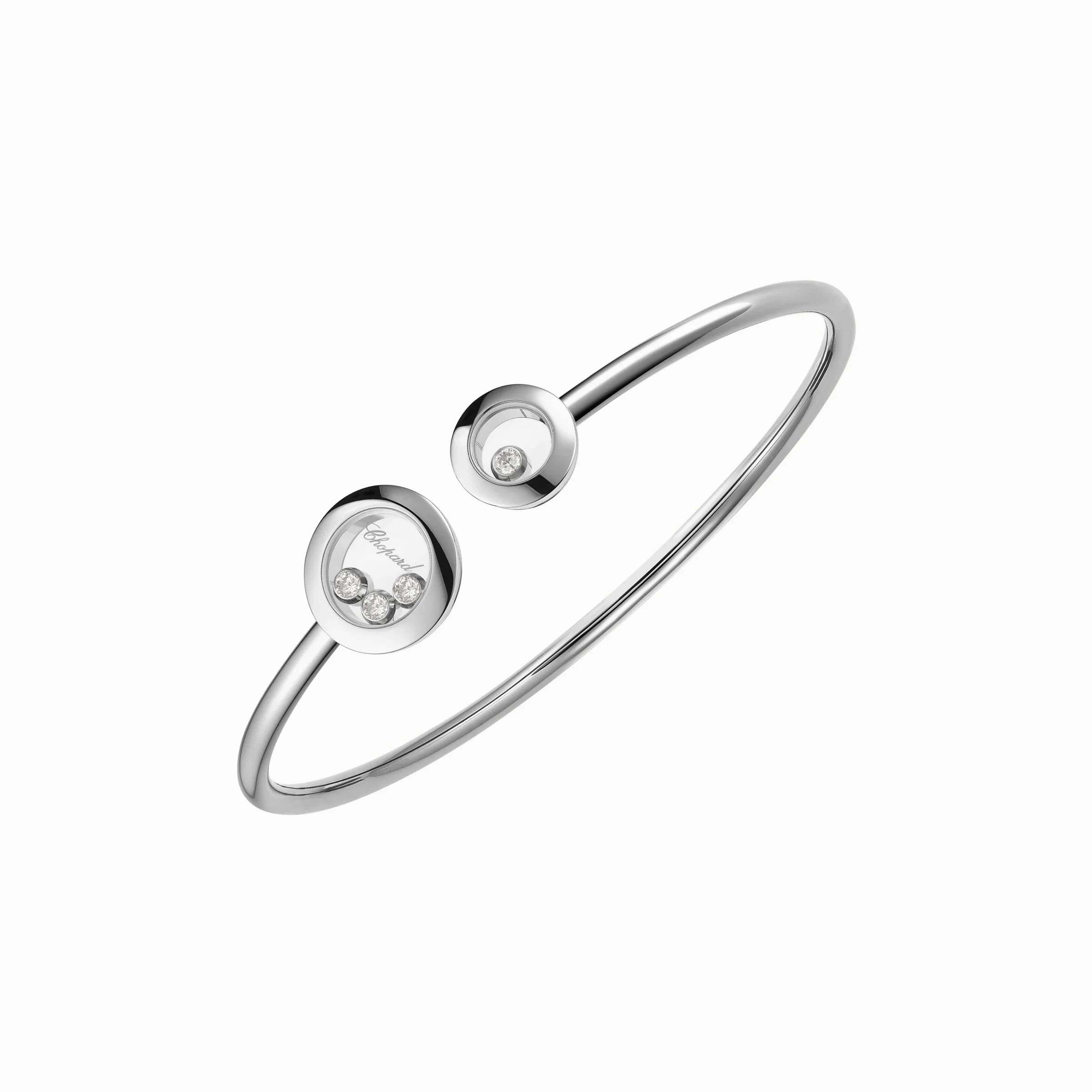 Chopard Happy Diamonds Icons 18ct White Gold Circle Bangle
