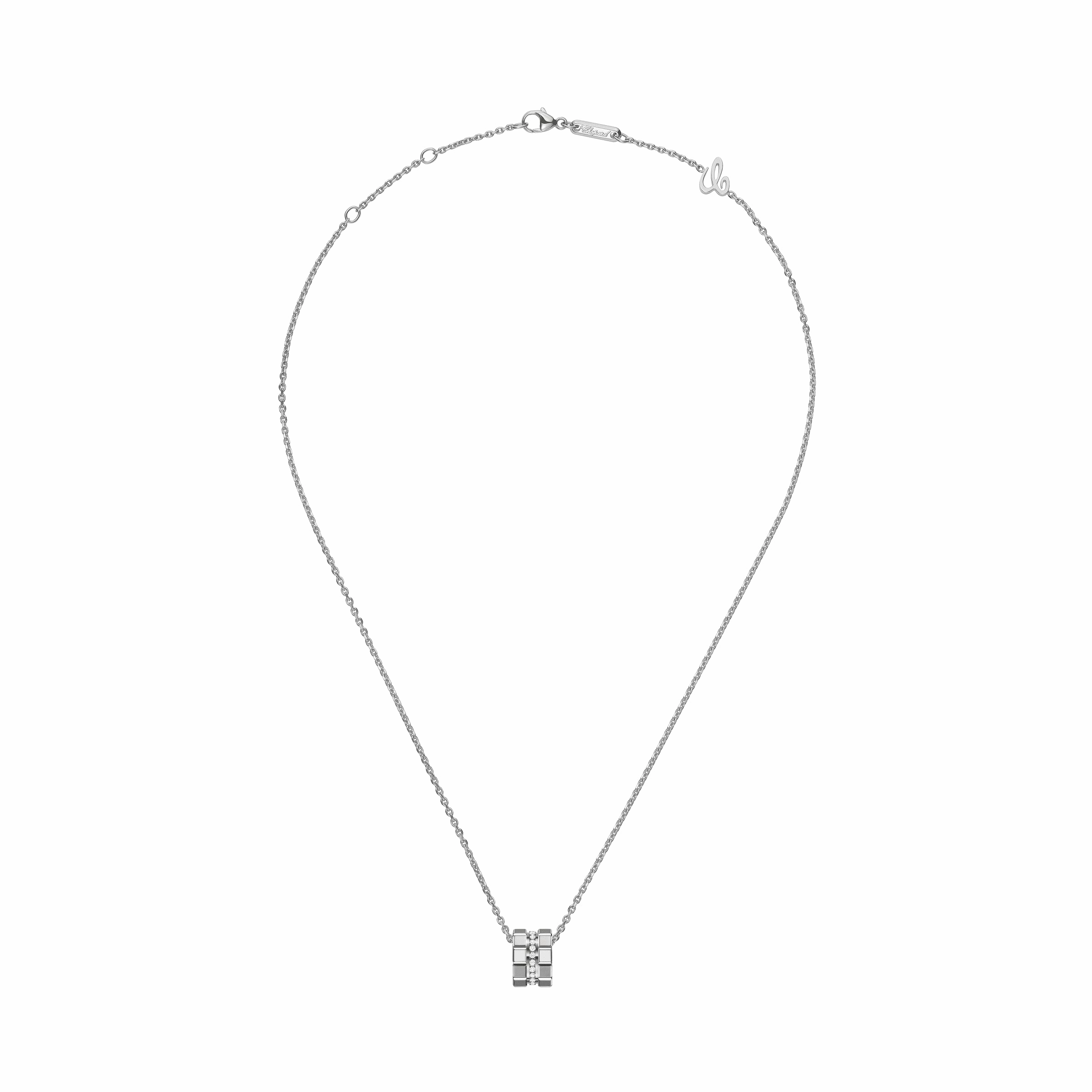 Chopard Ice Cube 18ct White Gold Diamond Pendant