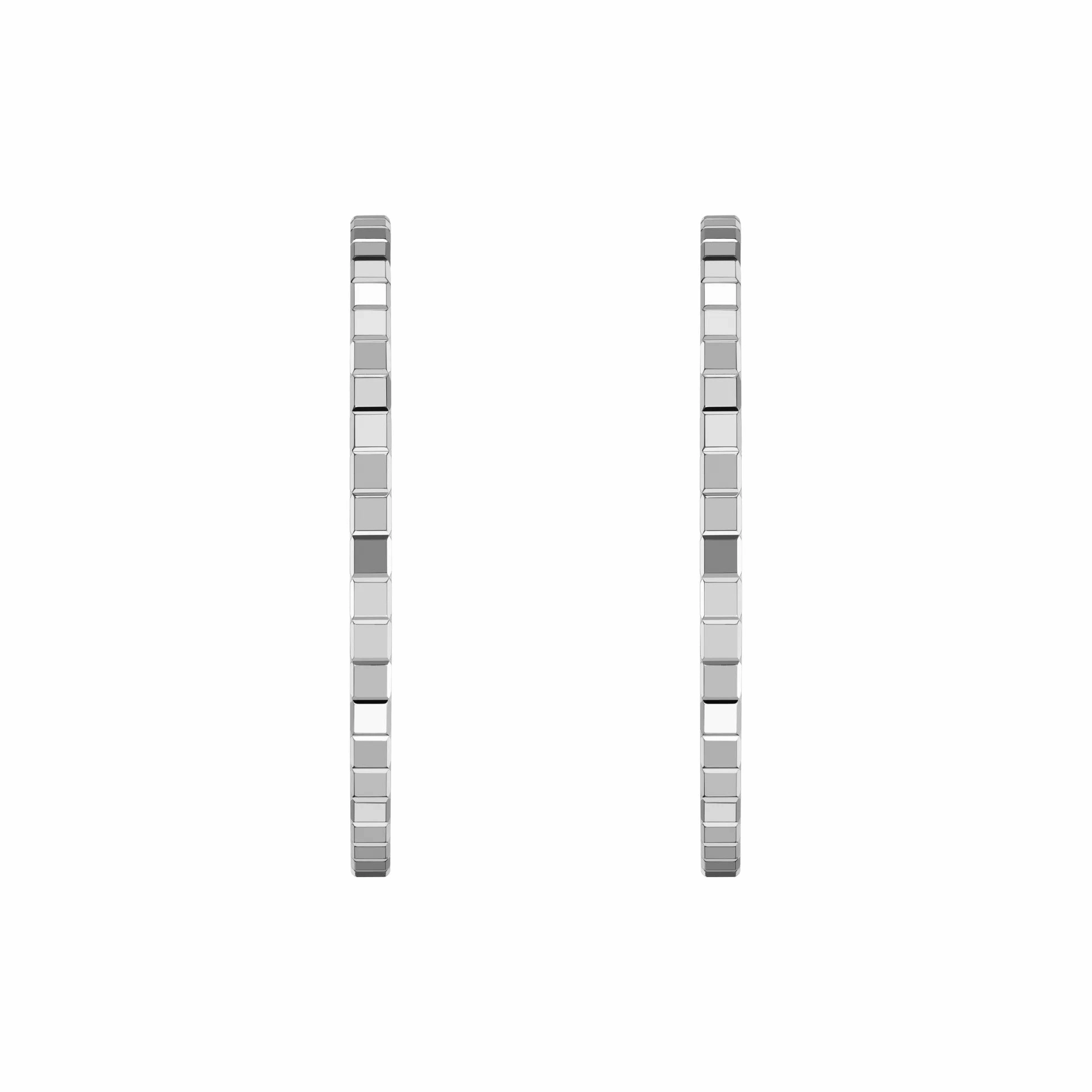 Chopard Ice Cube 18ct White Gold Hoop Earrings
