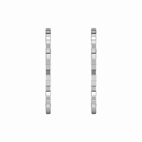 Chopard Ice Cube 18ct White Gold Hoop Earrings