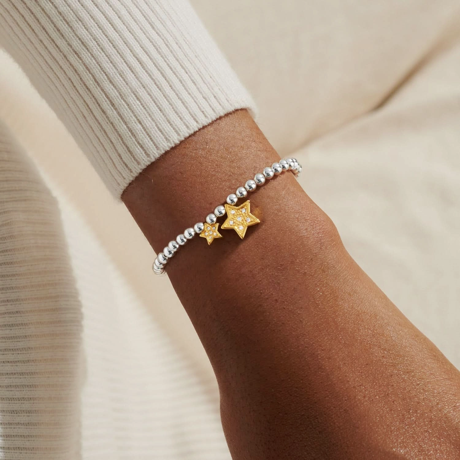 Christmas Boxed A Little One A Million Silver Gold Plated Bracelet 7803