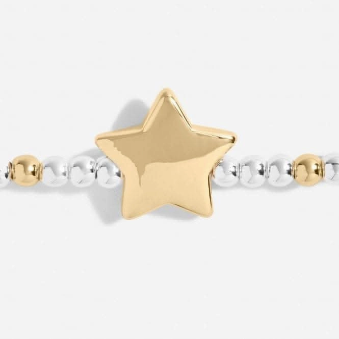 Christmas Cracker Merry Christmas Silver 17.5cm Stretch Bracelet 5446