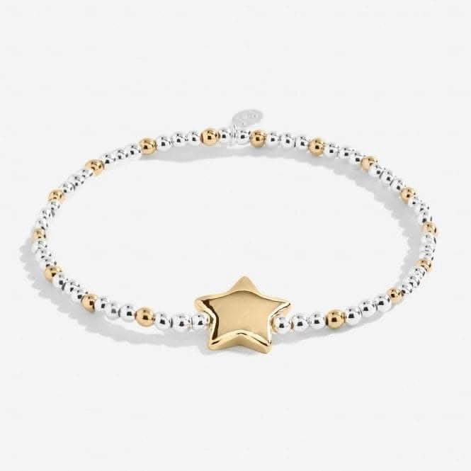 Christmas Cracker Merry Christmas Silver 17.5cm Stretch Bracelet 5446