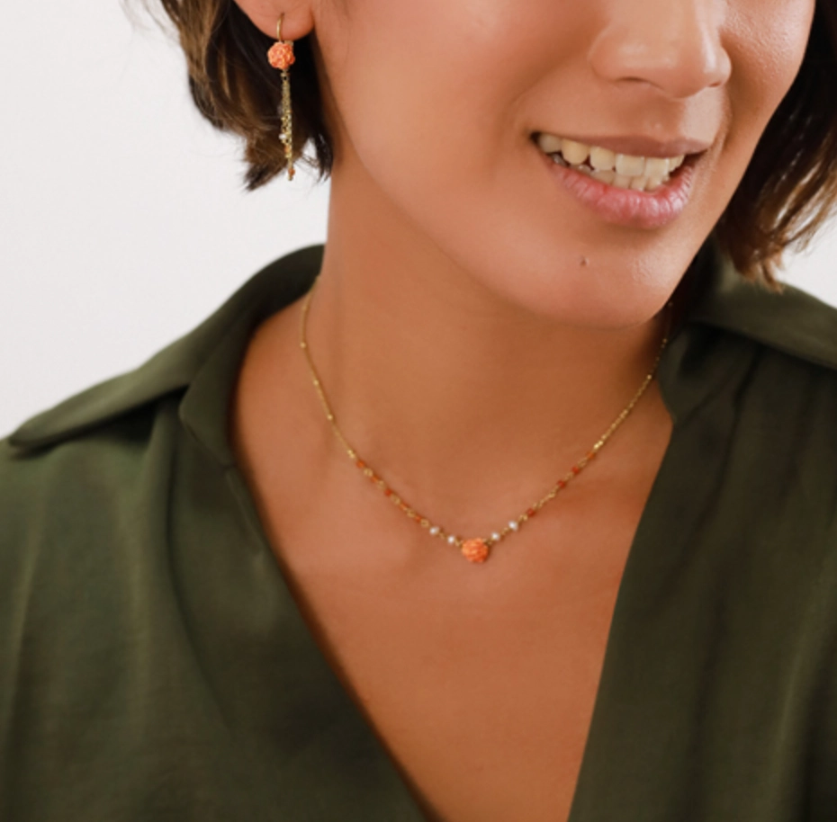 CLEA 3-chain dangle french hooks earrings