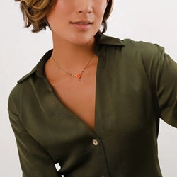 CLEA Fresh Water Pearl   Flower with straw Necklace