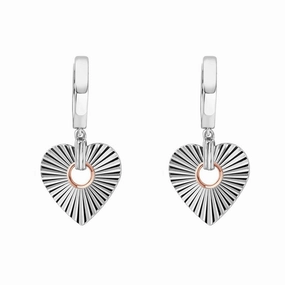 Clogau Cariad Horizon Heart Sterling Silver Earrings D