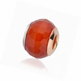 Clogau Carnelian Sterling Silver 9ct Yellow Gold Charm