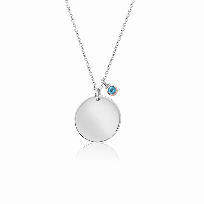 Clogau Celebration December Sterling Silver Birthstone Pendant D