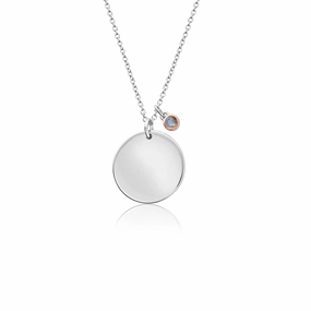Clogau Celebration October Sterling Silver Birthstone Pendant D