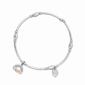 Clogau Enfy Bach Affinity Sterling Silver Bead Bracelet 16.5cm-17.5cm D