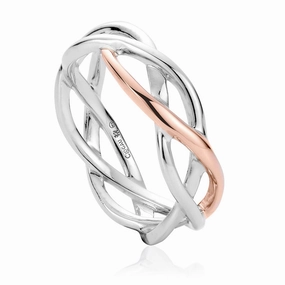 Clogau Eternal Love Sterling Silver Weave Ring