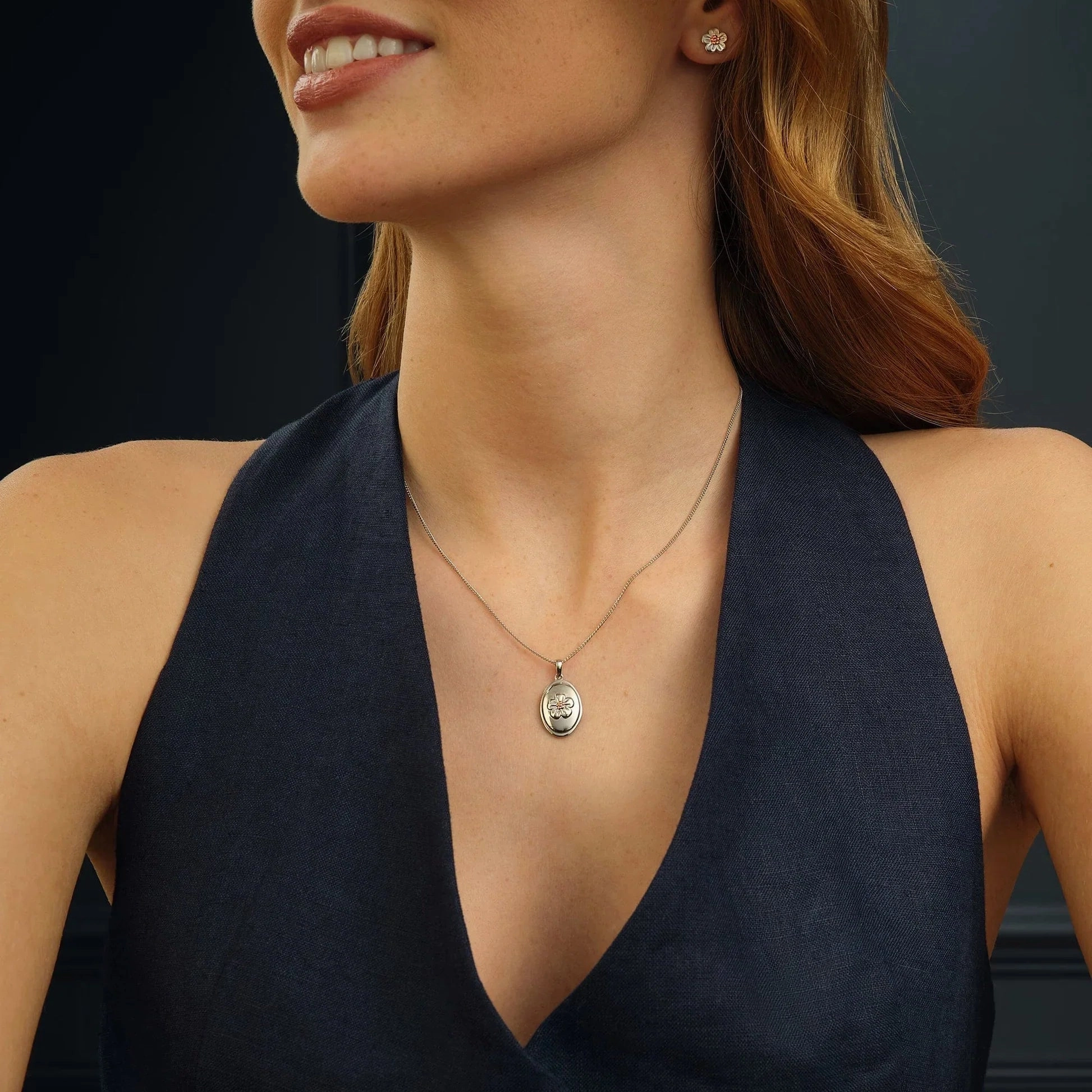 Clogau Forget Me Not Sterling Silver Pendant