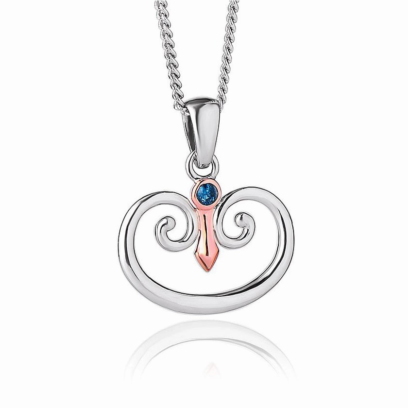Clogau Kensington Sterling Silver London Blue Topaz Necklace