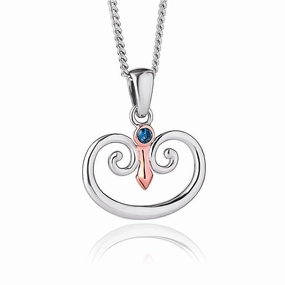 Clogau Kensington Sterling Silver London Blue Topaz Necklace