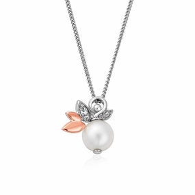 Clogau Lily of the Valley Sterling Silver Freshwater Pendant D