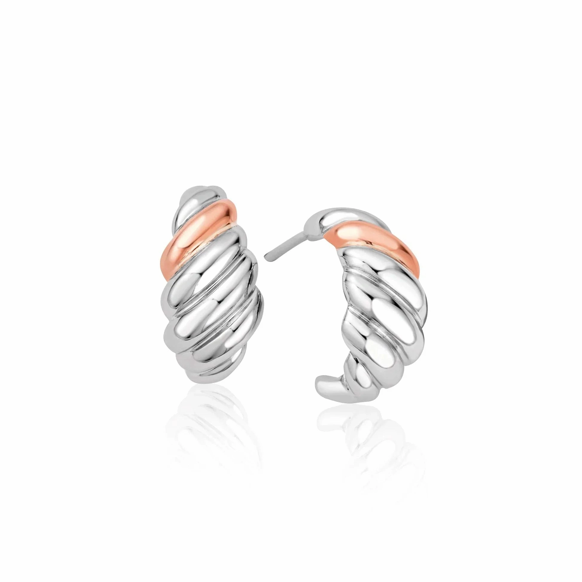 Clogau Lover's Twist Sterling Silver Earrings D