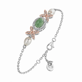 Clogau Queens Jubilee Superbloom Aventurine Bracelet D