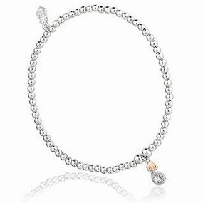 Clogau Tree Of Life Sterling Silver Affinity Beaded Bracelet 16-16.5cm