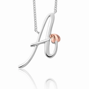 Clogau Tree of Life Sterling Silver Initials Letter A Necklace D