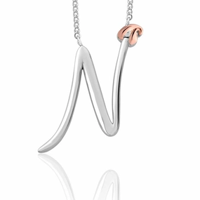 Clogau Tree of Life Sterling Silver Initials Letter N Necklace D