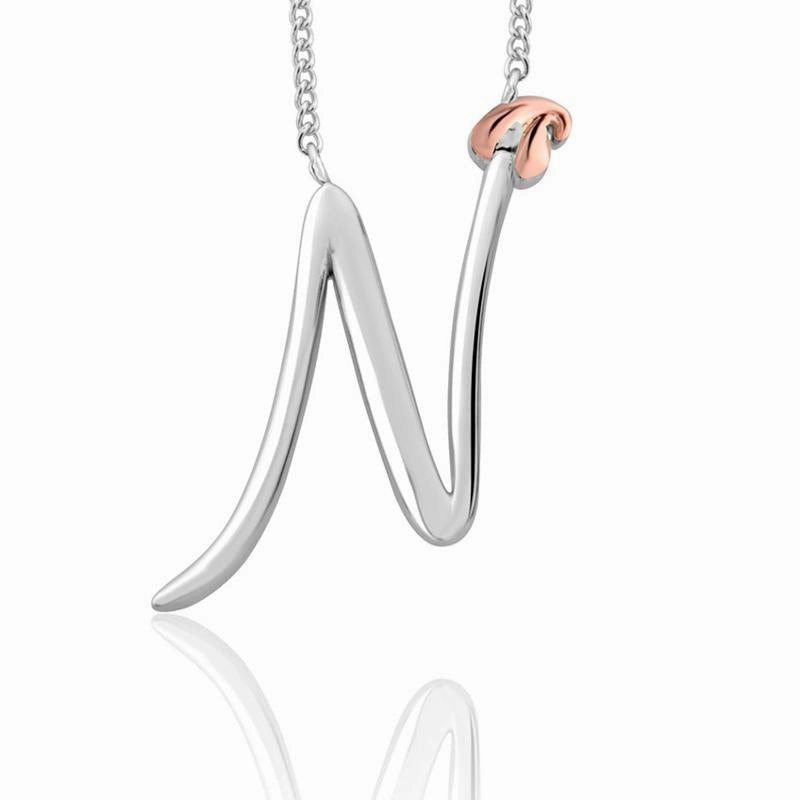 Clogau Tree of Life Sterling Silver Initials Letter N Necklace D